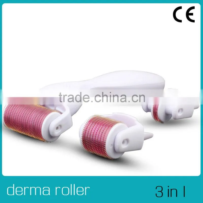Latest micro needle 3 in 1 skin acne derma roller system