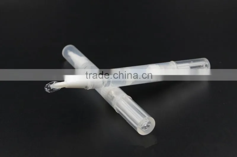 Supply 2ml transparent plastic oral cleaning whitening pen