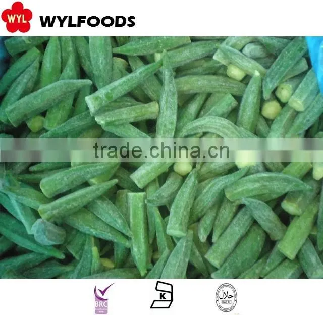 IQF china price for frozen okra hot sales 2015
