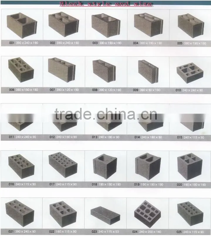 Block Machine Supplier QM4-45 Diesel engine Movable Egg Laying Concrete Hollow Block Making Machine Price and vedio