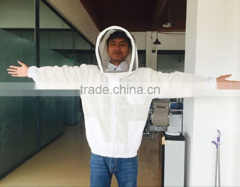 2017 Cotton Fancing Veil bee suits Honey protection Jumpsuit clothingsHigh Quality Ultra Breeze Ventilated Beekeeping Suits