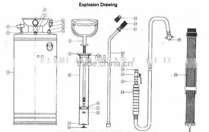 iLOT 5L high pressure Stainless Steel compression sprayer