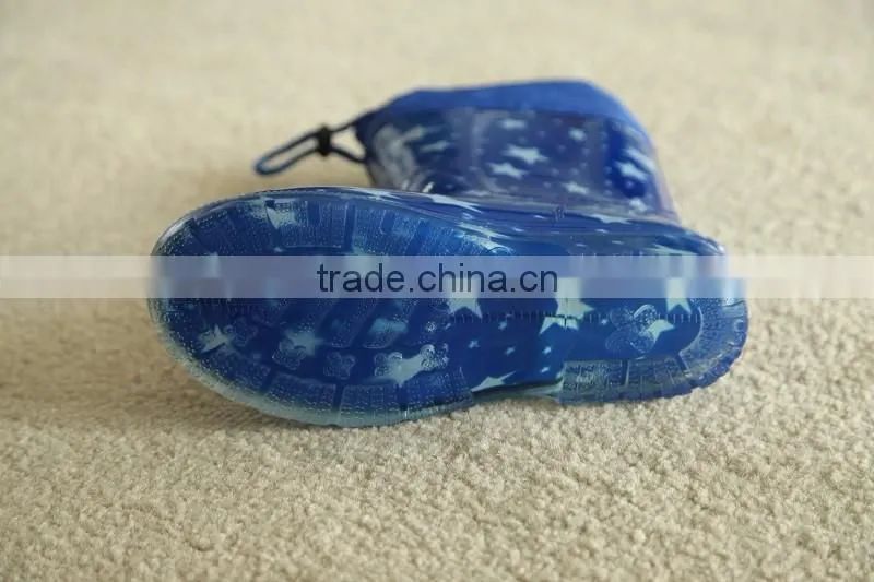 Kids Winter Warm Lining PVC Rain Boots