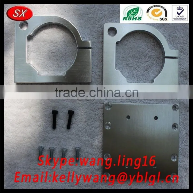 CNC Machined 6061-T1 Aluminum Spindle Mount For Machines Router