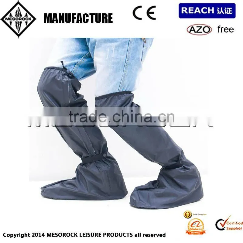 Lengthen below knees New High Quality Motorcycle Waterproof Rain Boot Shoe Cover Black