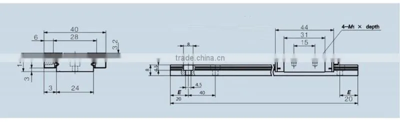 2017 China Factory Wholesale Miniture Linear Guide Rail All Over The World -TRW12C