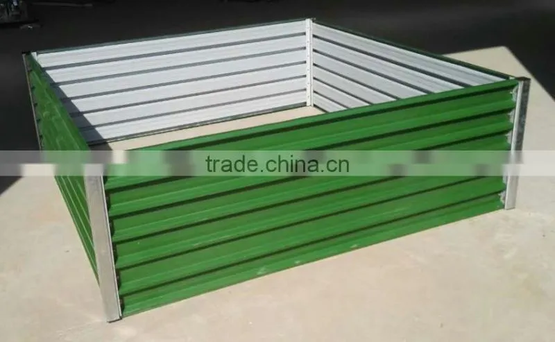 Prepainted steel raised garden bed planter box new design for no dig garden without hassle