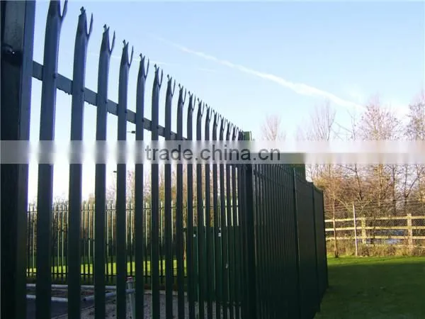 Low carbon steel wire palisade fence(made in china)