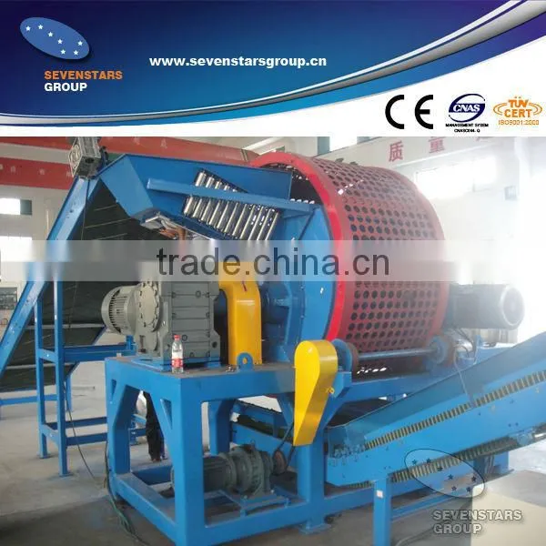 Waste tire recycling machinery