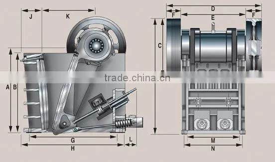 PE,PEX series jaw crusher for sale