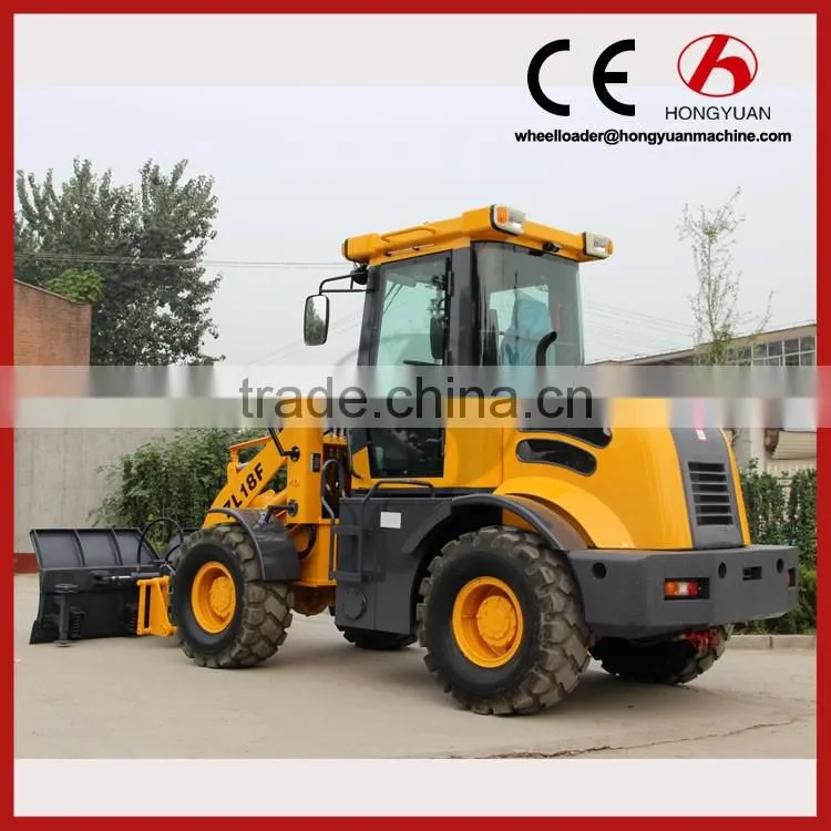 1.8ton ZL18F Wheel Loader for Sale multifunction wheel loader