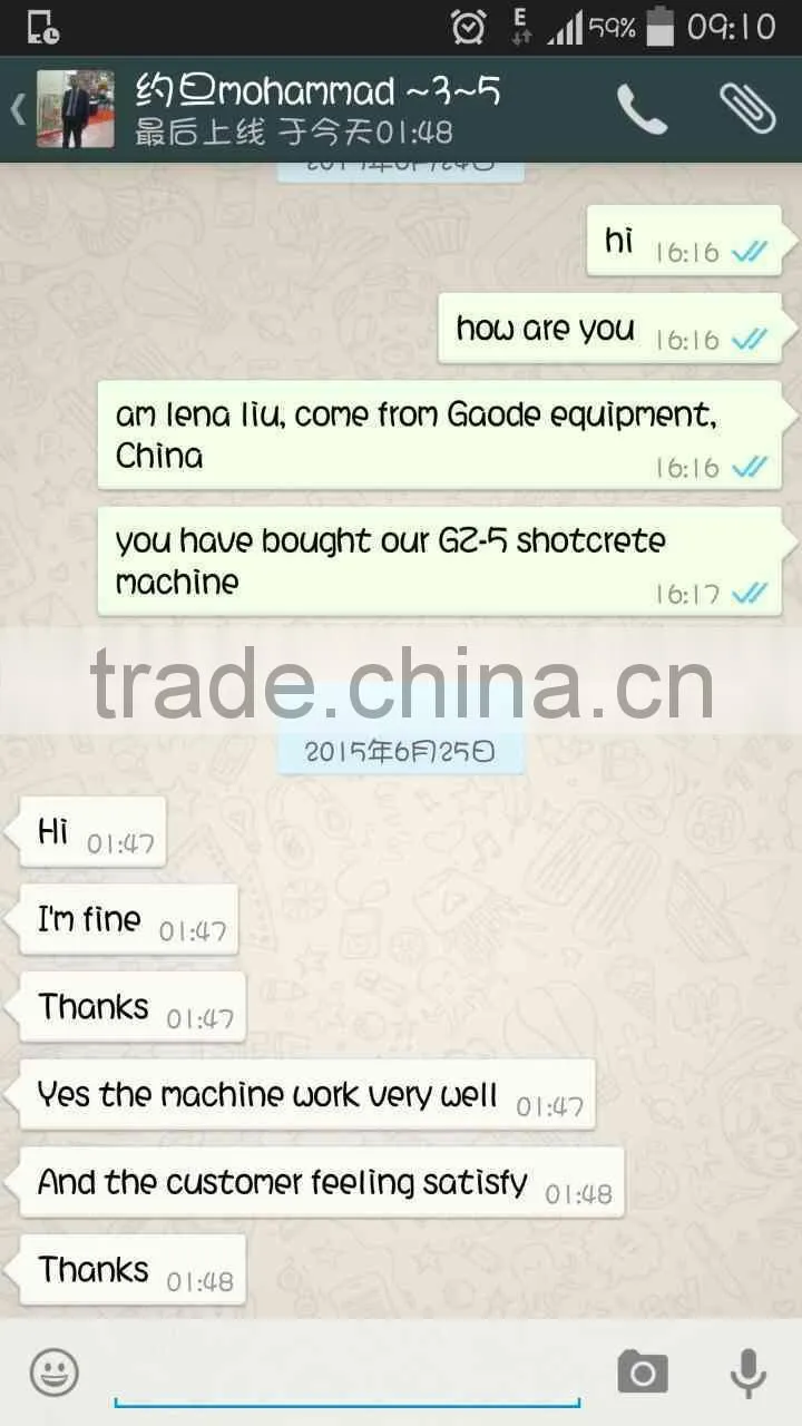 5m3/h diesel driven dry mix gunite shotcrete machine