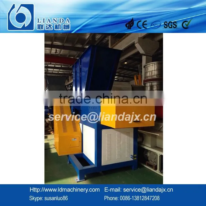 Plastic shredder machine with CE certificate