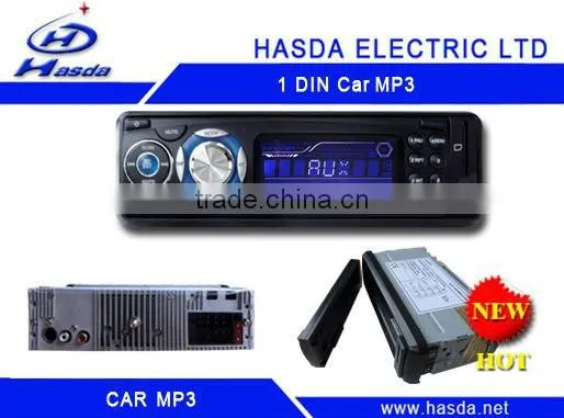 Single din Indash Car Radio Mp3 player with SD,USB, detachable panel