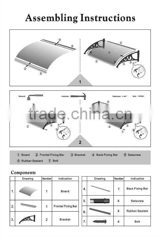 Used Door awnings