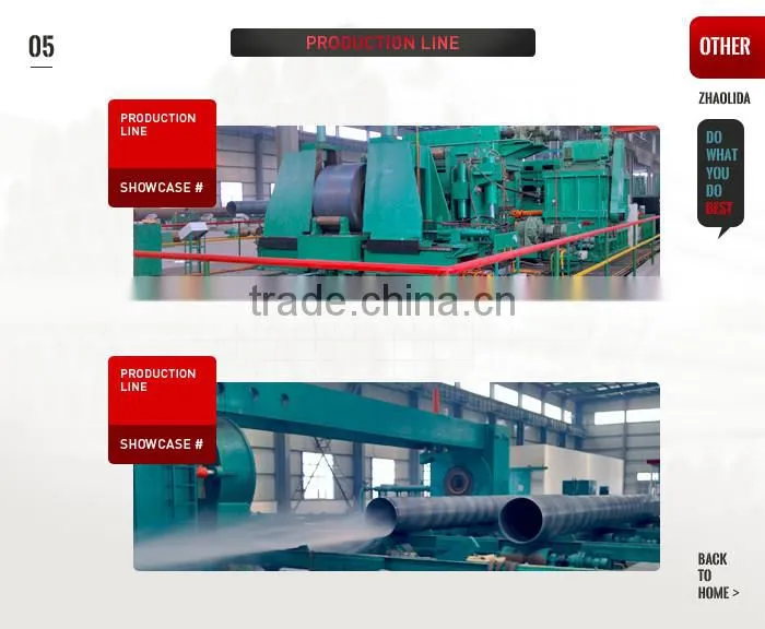 Premium quality spiral duct machine helical welded pipe}