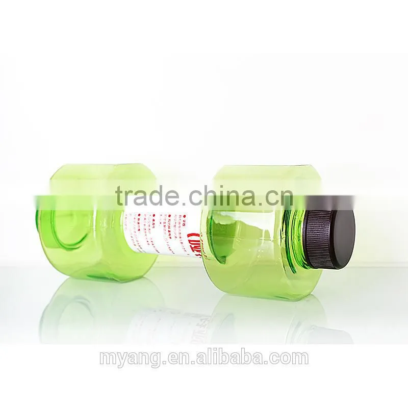 450ml bpa free dumbell sports bottle,plastic water bottle