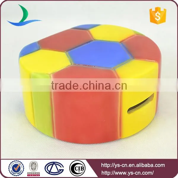 Football ceramic money box for kids