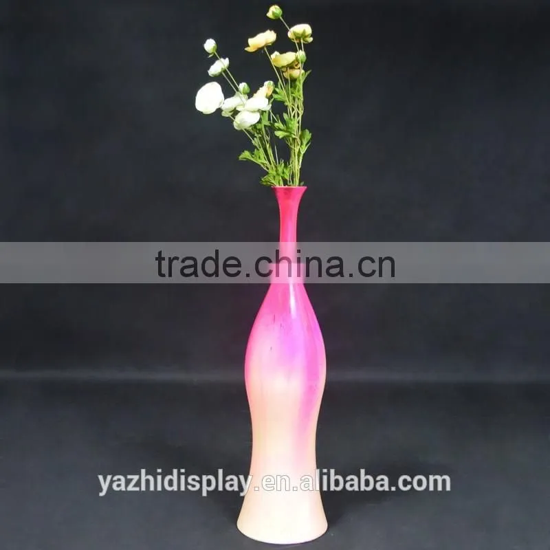 Wholesale fiberglass head shape flower vase for home decoration