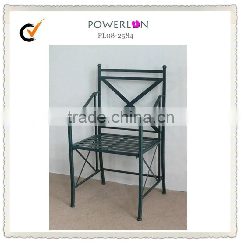 Metal frame modern restaurant booth seating for three