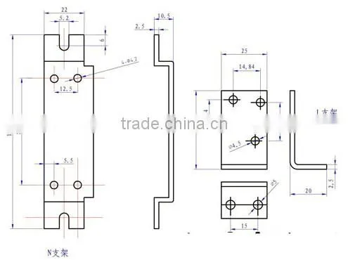 dc electric reversing contactor 72VDC coils 400AMPS