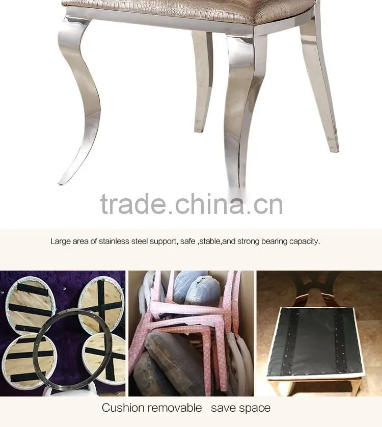 manufacturer best price popular PU dining chairs high end kitchen dining chairs stainless dining chair