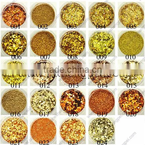 glitter powder/ gold and silver powder/ Silver glitter powder