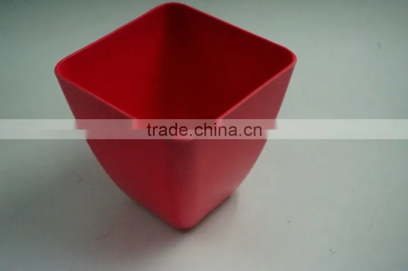 square bamboo fiber decorative flower pots