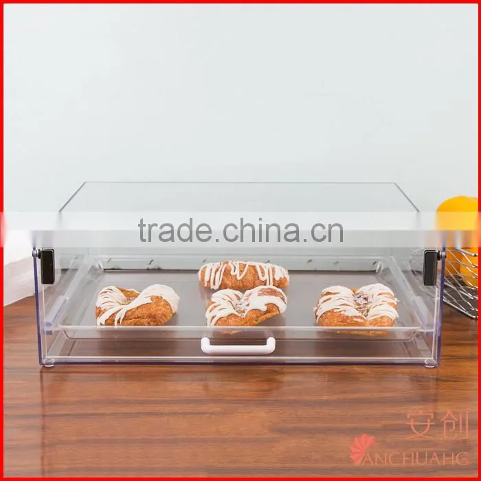 Stackable Square Acrylic Display Case with Front Door bakery showcase