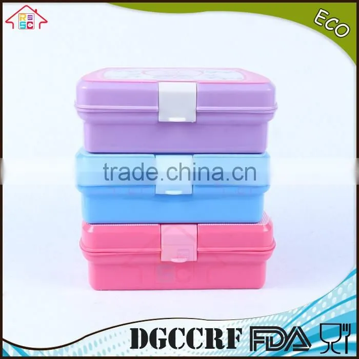NBRSC kids Lunch Box Bread Sandwich Keeper Snack Plastic container Reuseable Container