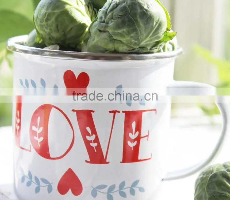 household metal enamel mug