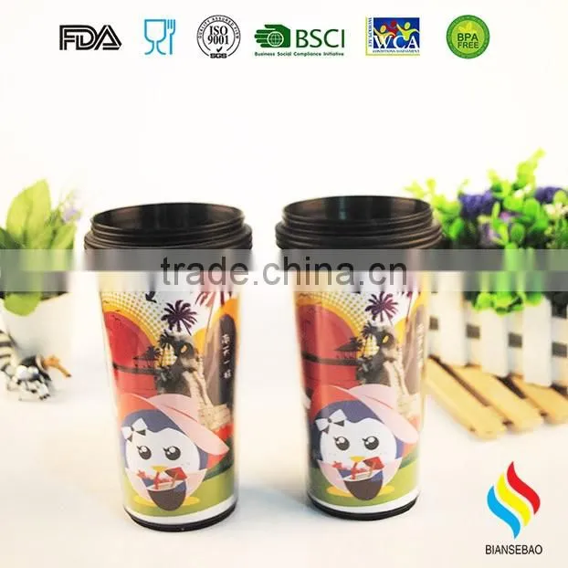 600ML Aluminum sports water bottle with straw