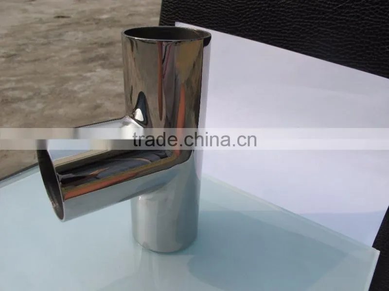 stainless steel pipe accessories 3 way stainless steel elbow
