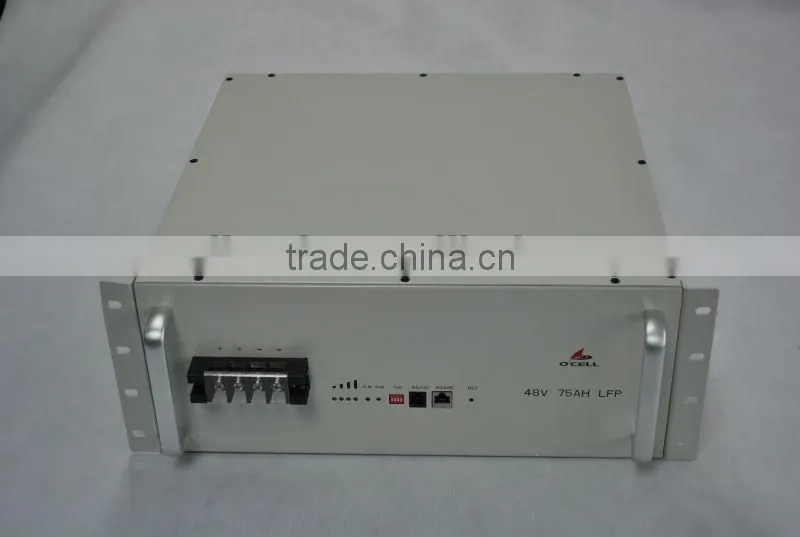 4 U rack 48v 75ah LiFePO4 battery for telecom back up power/UPS