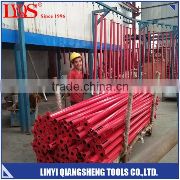 Pull pull prop scaffolding for slab concrete supporting
