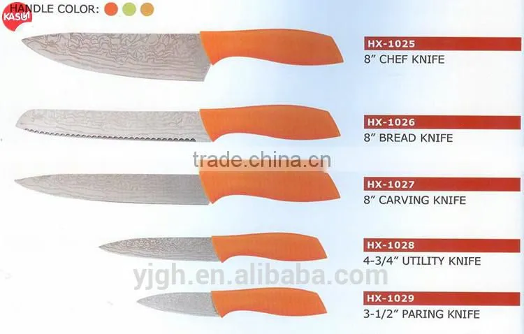 HX-1029 Kasun hot sale pocket knife laser deco blade fruit paring knife