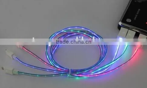 Visible Flowing Current USB Charging Cable for iphone 4/5