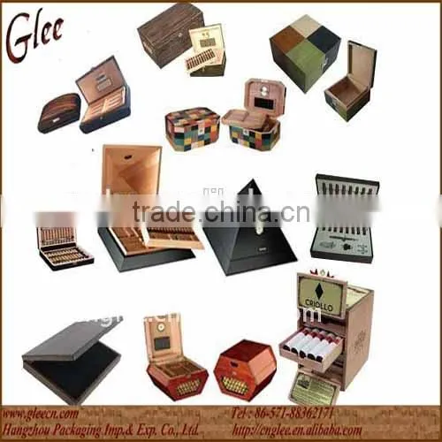 Automatic wood cigar storage box
