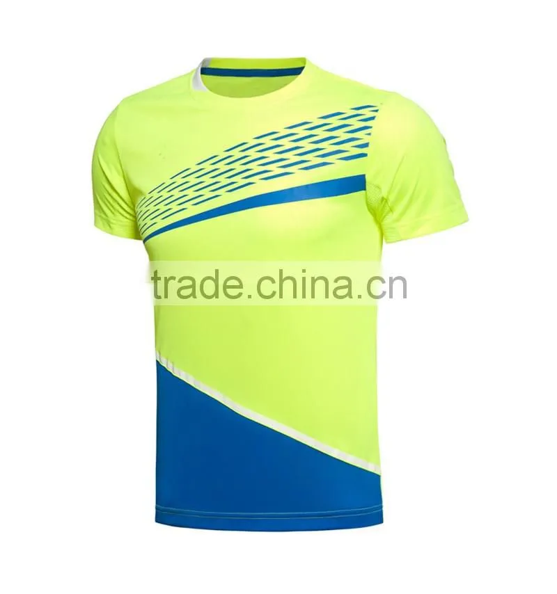 OEM service breathable pique fabric 100% polyester sports wear gym dri fit tshirt for men