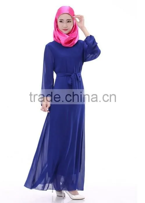 muslim fancy maxi dress with long sleeve