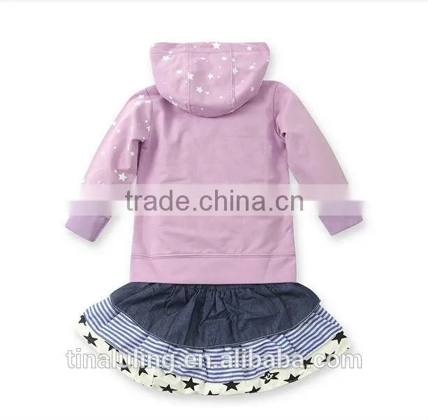 Wholesale children boutique clothing clothes for kids lovely girls 2pcs outfits