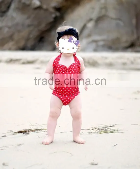 Amercian girl summer beach wear bikini two piece swimsuit kids beautiful model dresses