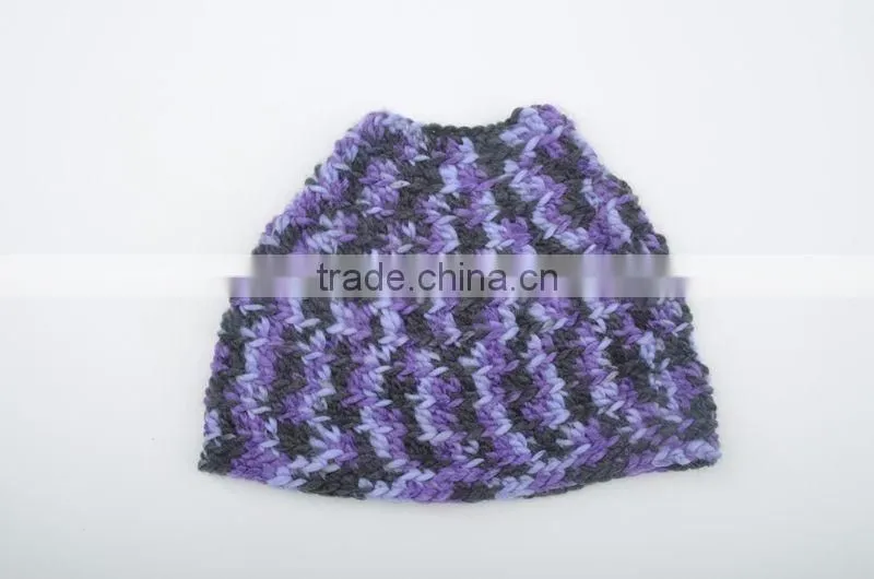 2017 New Stylish Messy Bun Beanie Ponytail Hat