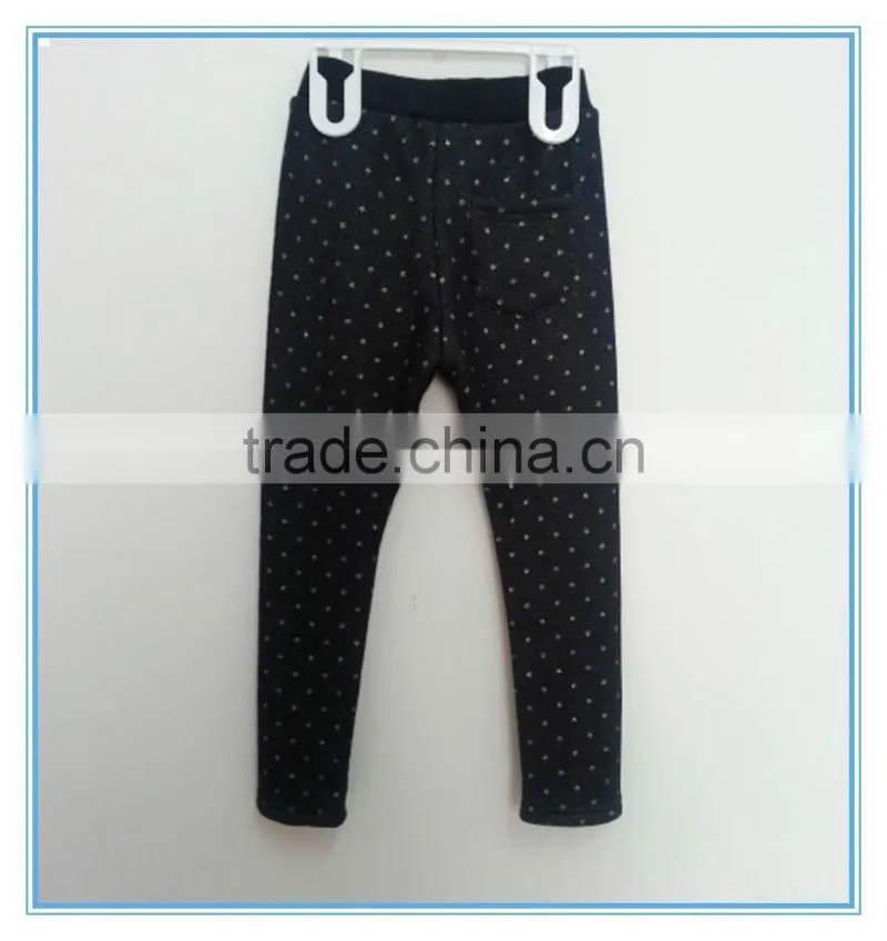 OEM Children Girls Winter Leggings, Children Fashion Winter Pants Plain Pants, Elastic Waist Leggings