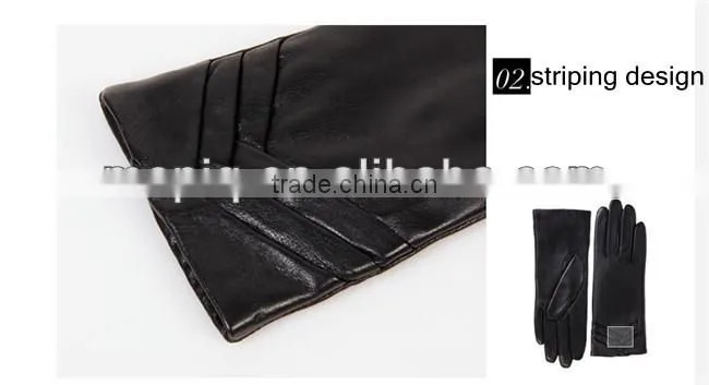 red design fashionable leather gloves