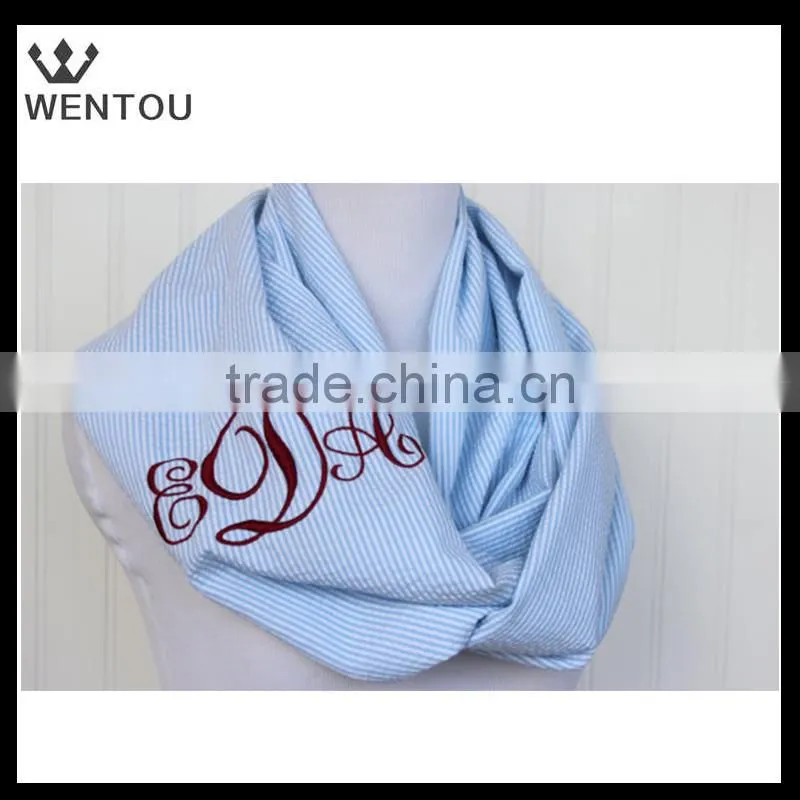 Wholesale Personalized Seersucker Infinity Scarf