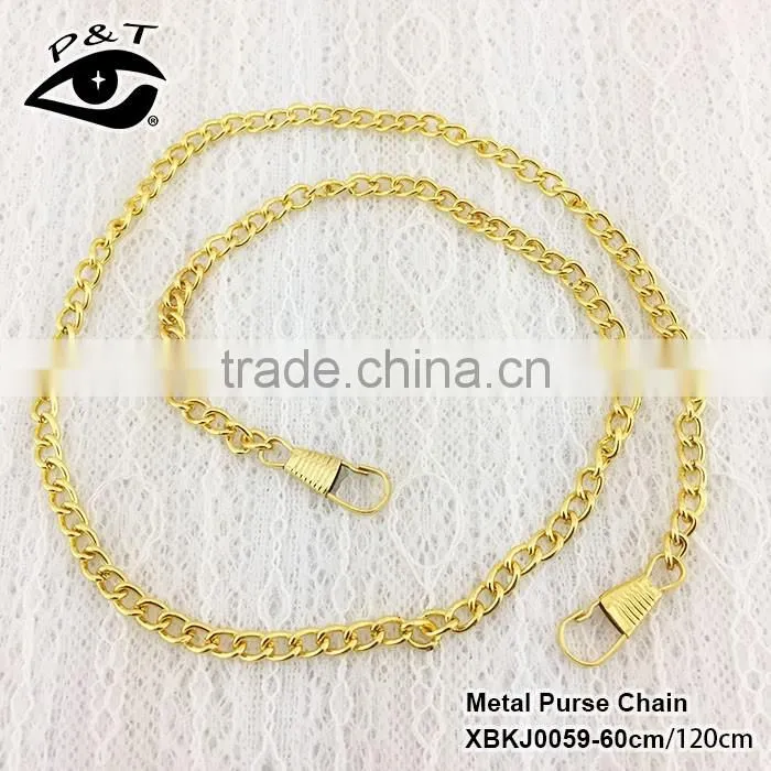 wholesale custom price long purse wallet bag link metal silver chain for handbag