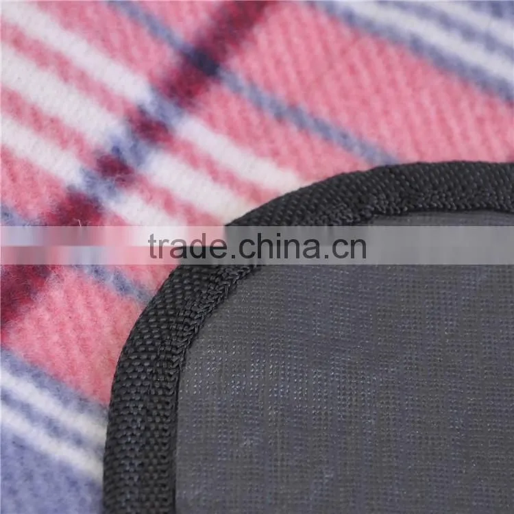 portable face coral fleece picnic back side waterproof insulation blanket