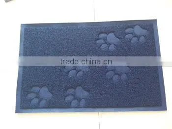Small Quantity custom size custom design Cat litter mat different shapes kitty litter mat PVC coil cat litter mat