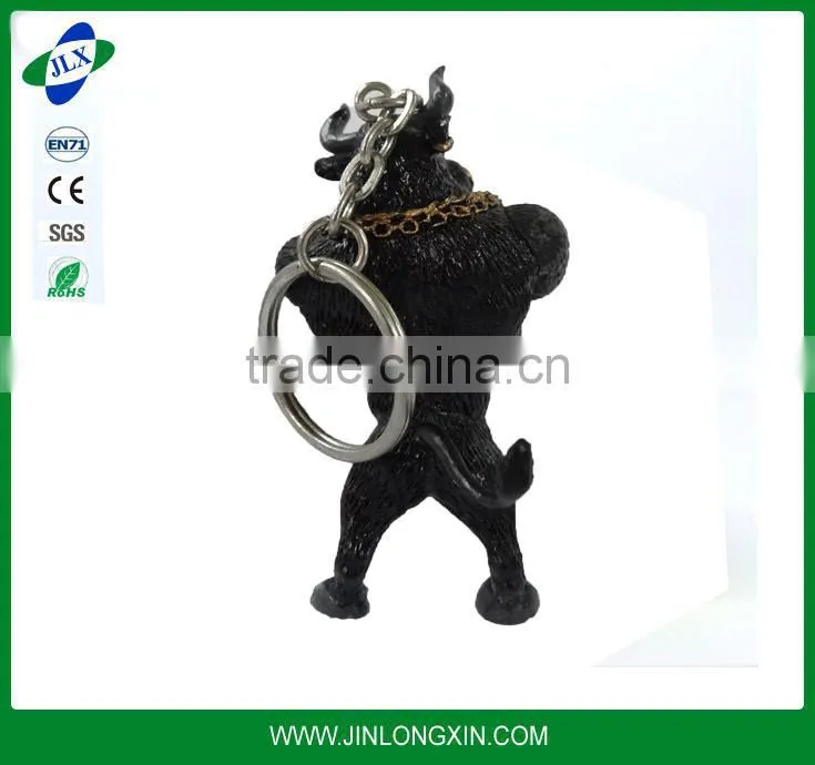 PVC animal character shape keychain